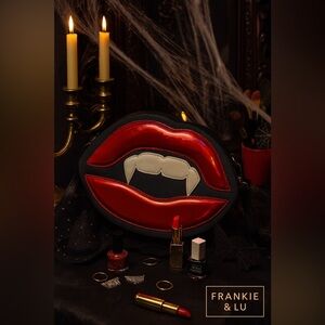 Mad Engine Vampire Lip Fang Glampire Crossbody Bag  NWT​